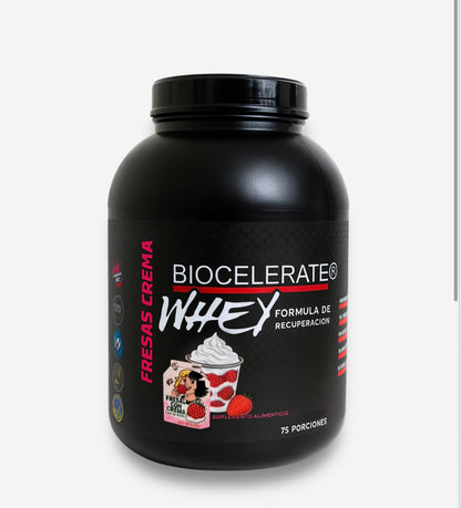 Fresas con Crema ancestral Proteína Whey