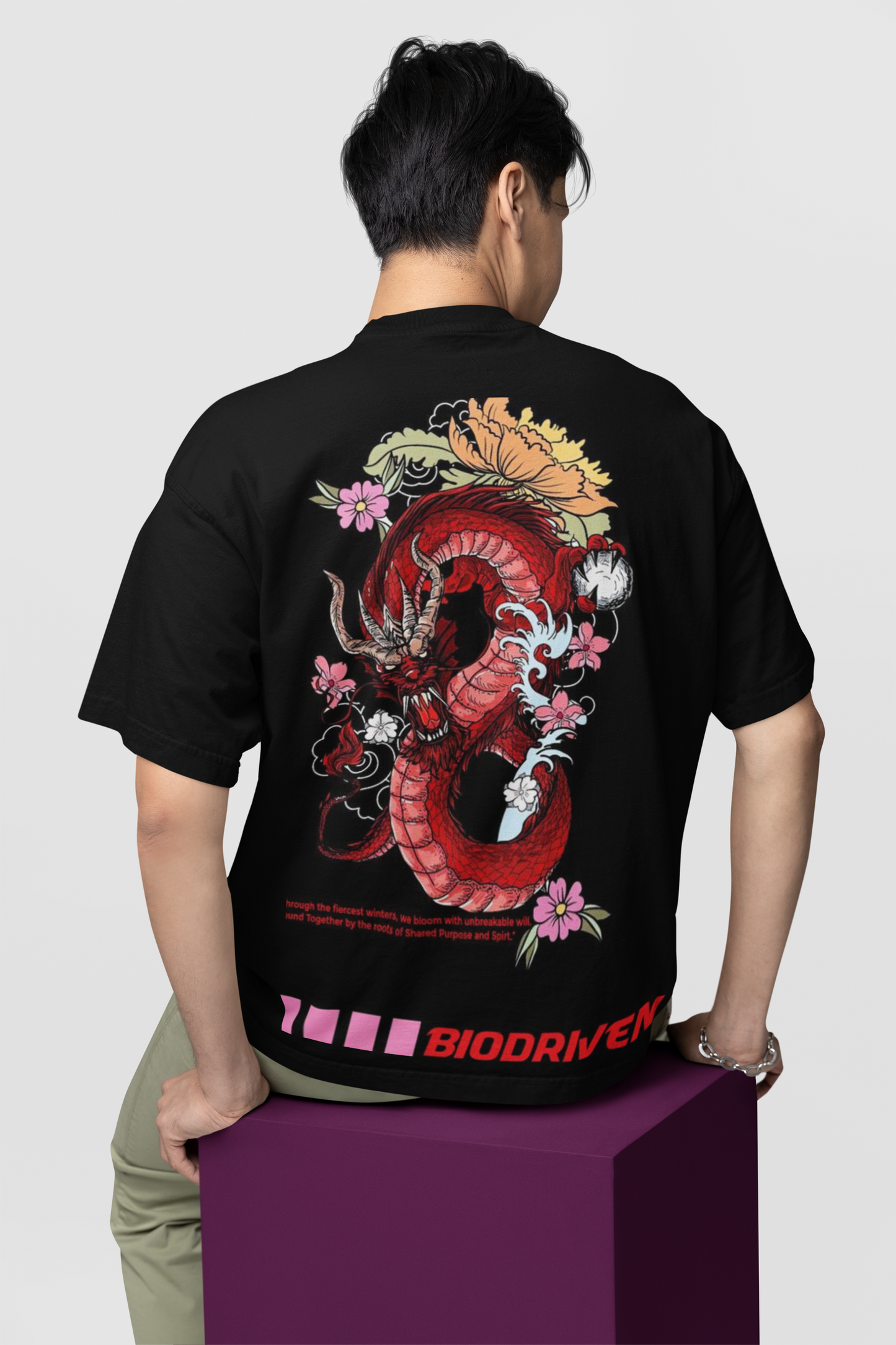 Sakura Red Dragon Tee