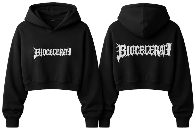 Gothic Crop Hoodie