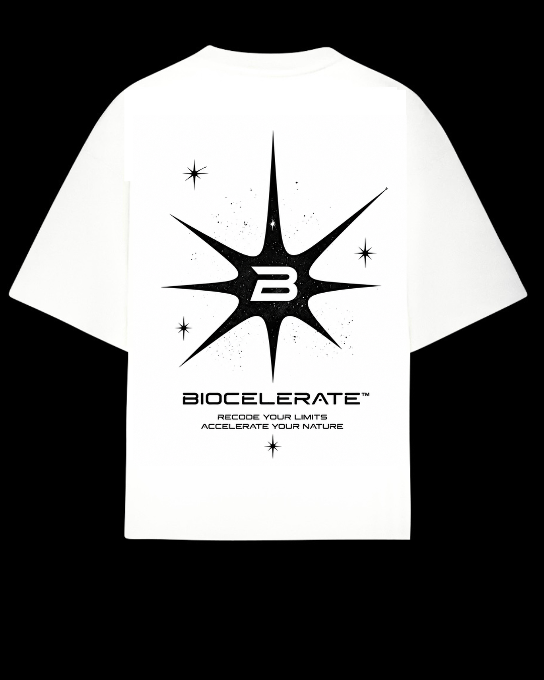 Playera oversize hueso estrella Biocelerate Recode your limits - Biocelerate Sports Club